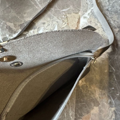 Zara shoulder bag like new, gray silver
