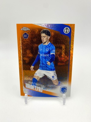 Topps Chrome UCC Konstantinos Karetsas RC Orange Mini Diamond card like new