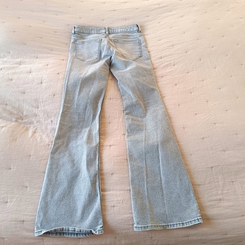 H&M jeans like new, gray, size M 38 10, slight stretch, flared legs