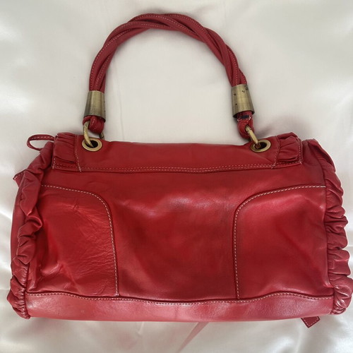 Vintage XX Anniversary Dolce & Gabbana red leather bag from 2000s