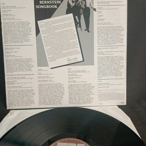 Leonard Bernstein The Bernstein Songbook excellent condition
