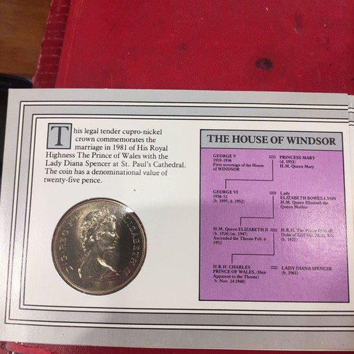 Commemorative medal Britain Lady Diana Spencer proof