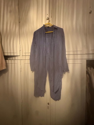 Stradivarius long women's shirt like new, blue, size M
