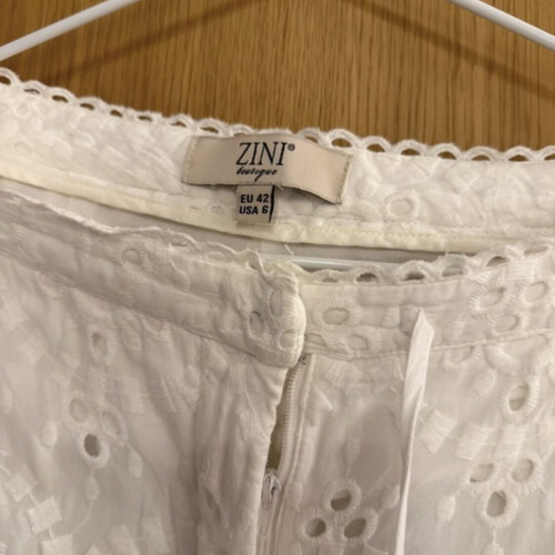 Zini boutique pant shirt set like new, white