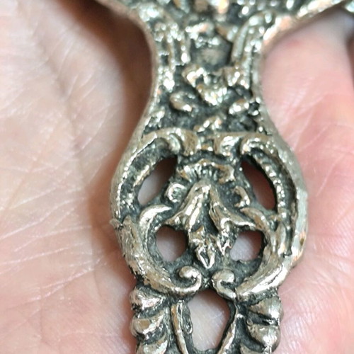 Vintage hand mirror used