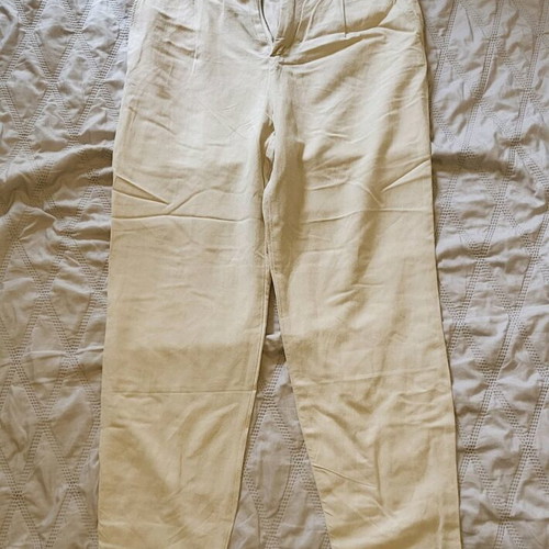 Linen pants H&M beige like new, size M