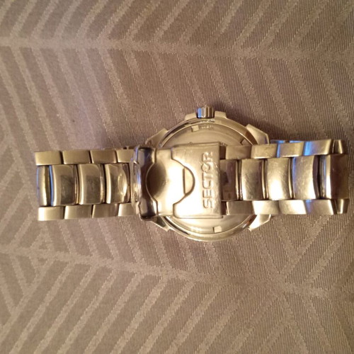 Sector watch with bracelet used, silver