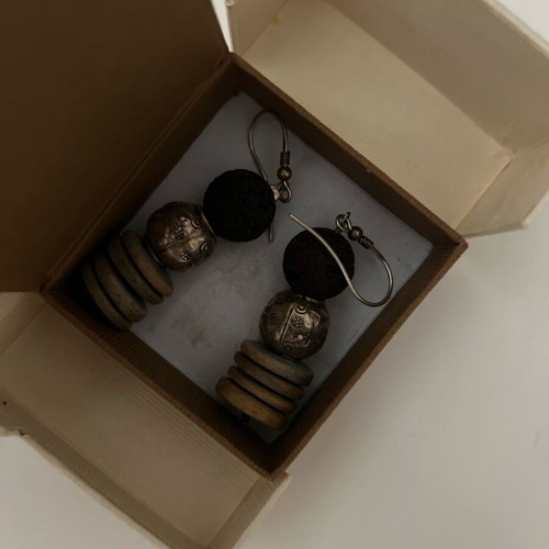 Earrings with stones like new