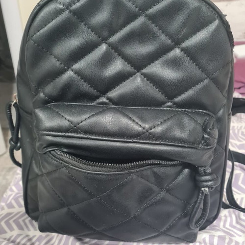 Women's black backpack