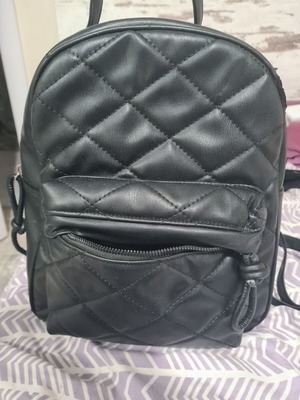 Women's black backpack