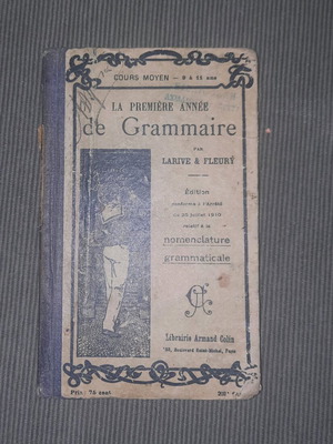 Rare book La Premiere Annee de Grammaire Larive Fleury 1917 used