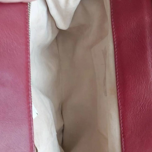 Aquilano Rimondi leather shoulder bag like new, beige and red