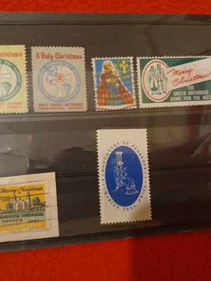 Greek American vignettes used, pack of 7 pieces