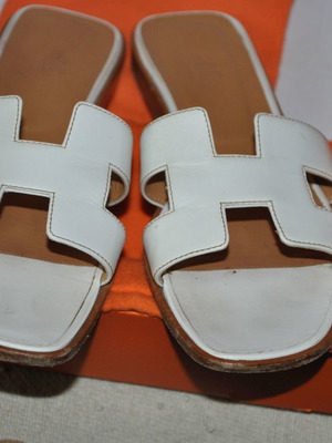 Women's leather sandals used, size 40