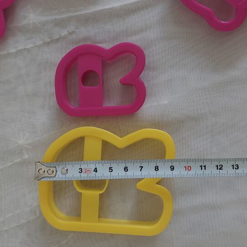 Alphabet Cookie Cutters Set like new, plastic, various sizes