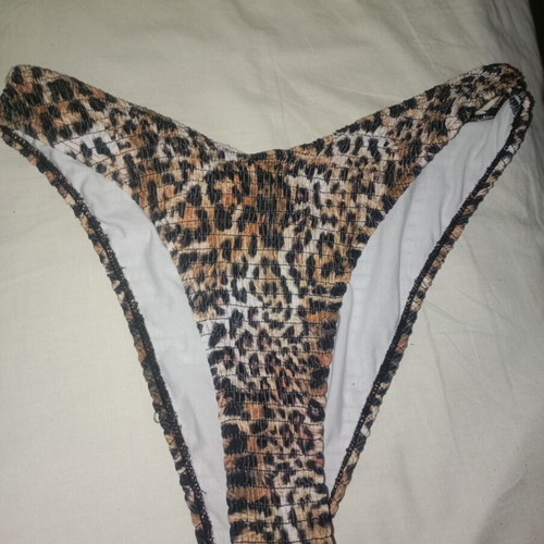 Shein women's leopard print bikini bottom new, size XL