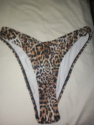 Shein women's leopard print bikini bottom new, size XL