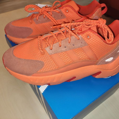 Adidas ZX22 BOOST athletic shoes new, size 42, orange