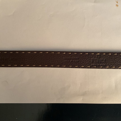 Fendi leather belt brown like new, size 70