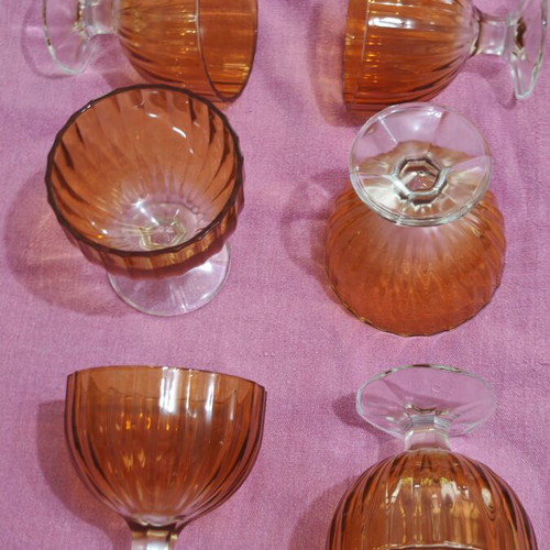 Set of 6 Glass Dessert Bowls new