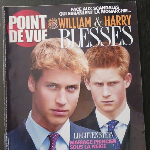 Point de Vue Royal Magazine William & Harry February 2003