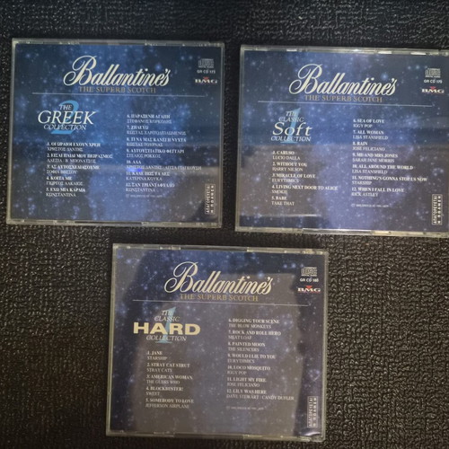 Ballantine's The Classic Hard Collection 3 CD set used, 1995 Greek pop and rock