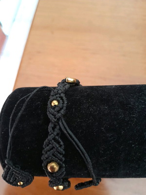 Macrame bracelet black, like new