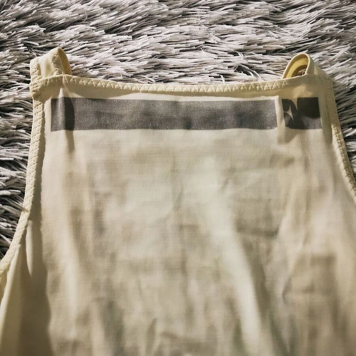 White elastic dress knee-length like new