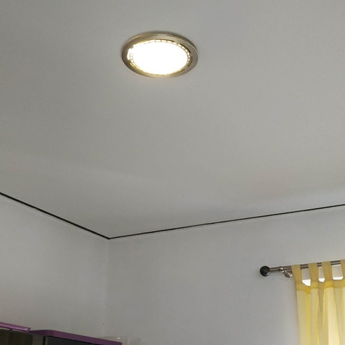 Recessed stainless steel ceiling lights used with snap ring Φ230