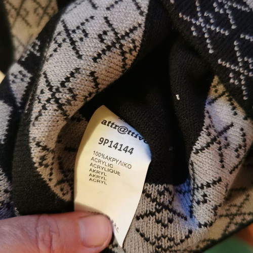 Attrattivo Black Knitted Mini Dress Size M Like New