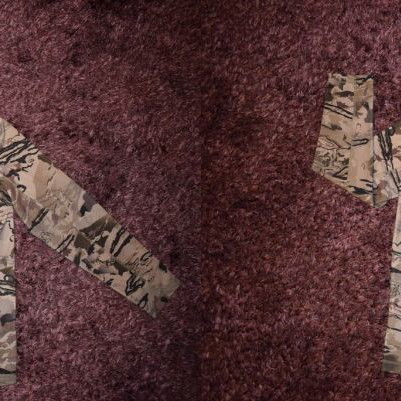 Under Armour Lightweight Fleece Shell Storm Camo Hunting Jacket new, size L, beige and gray
