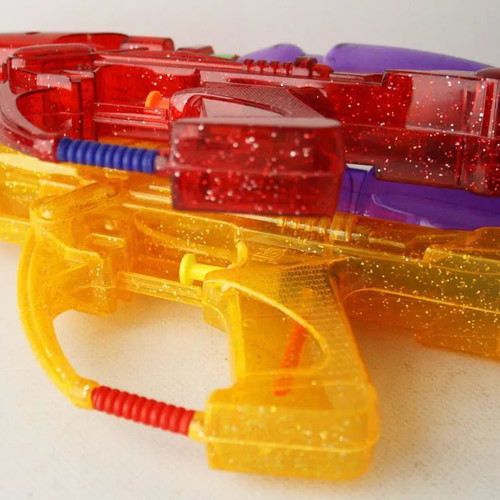 Old space water pistols 2 pieces 30cm from 1990s