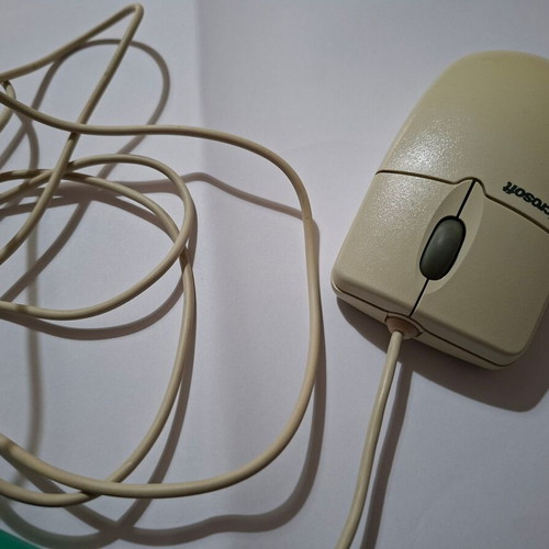 Microsoft IntelliMouse model 1.2A used, ball mouse PS/2