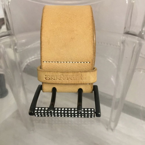 Ermanno Scervino leather belt like new, brown, size 70