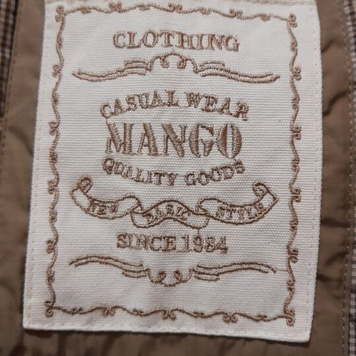 Mango women's parka jacket with lining like new, olive color