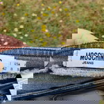  MOSCHINO vintage denim φούστα με μπλε στρας/πετραδάκια