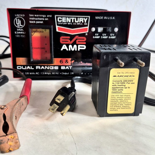 Century USA manual car battery charger