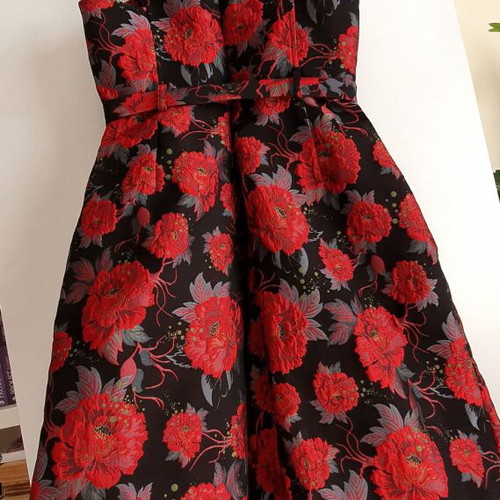 Asos embossed palazzo dress with floral pattern, new, size M