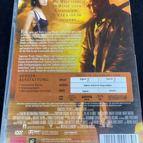 The Art of War DVD used, action genre