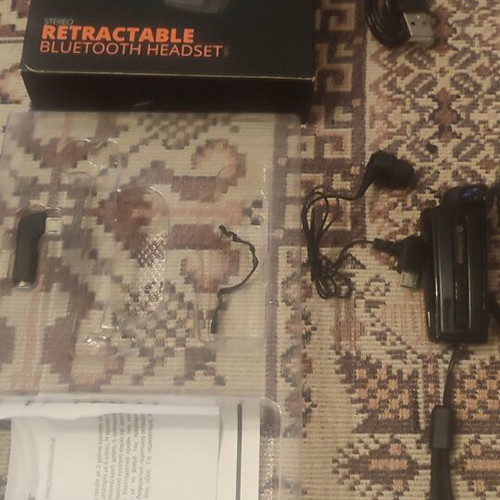 Bluetooth headset new with two earphones