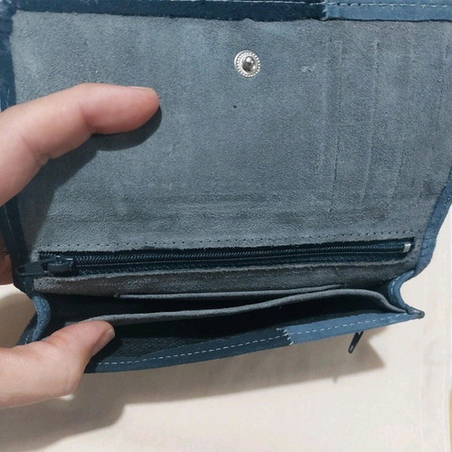 Handmade suede wallet like new