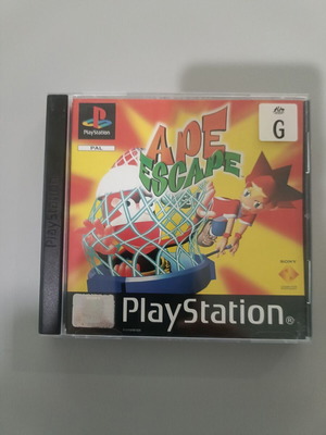Ape Escape PS1 game, black label, complete, unscathed