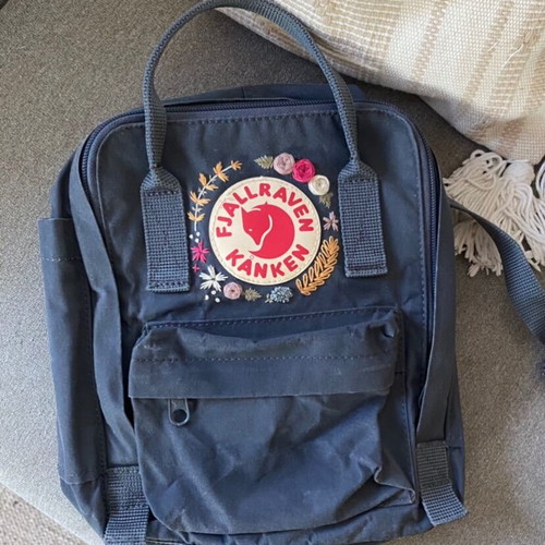 Fjallraven Kanken 7l backpack with embroidery