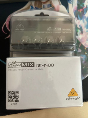 Behringer MX400 μικρός μίκτης 4 καναλιών καινούργιος με τροφοδοτικό