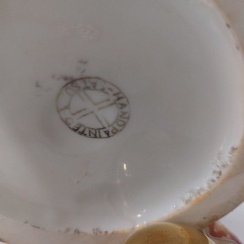 Jar used 36 cm with cross signed Satsuma