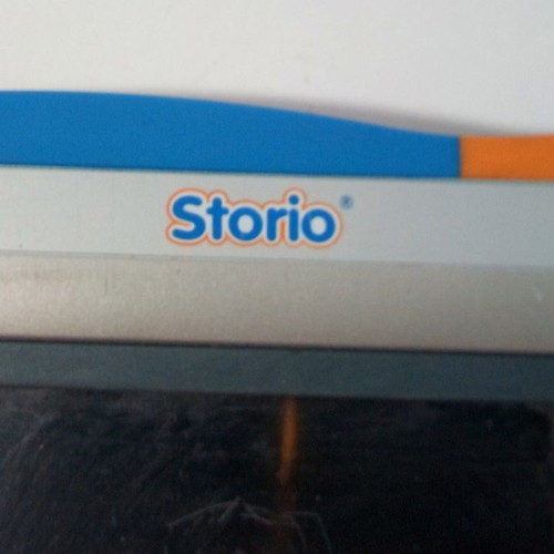 VTech Storio portable console used with Rufus game