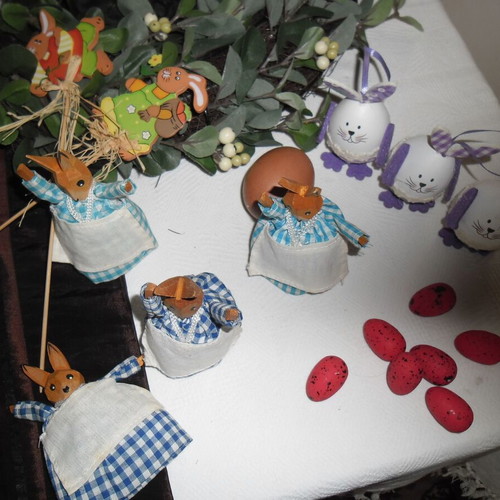 Easter decorations like new, set of 16 pieces