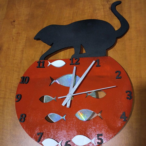 Plywood wall clock new with elephant design