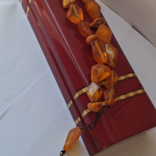 Amber Worry Beads like new, transparent, large proportional beads