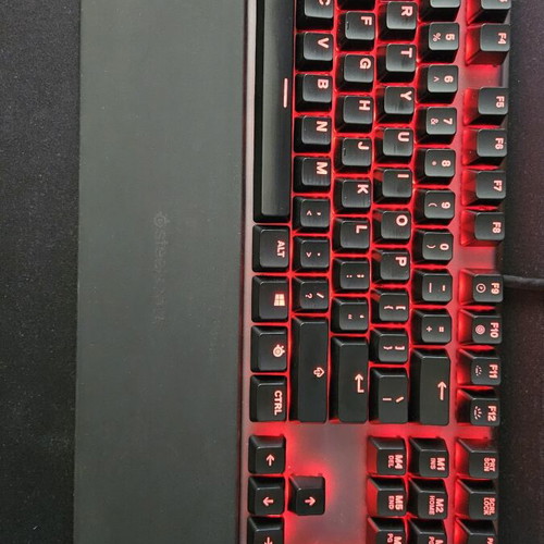 SteelSeries Apex 7 Mechanical Gaming Keyboard with Red Switches, RGB, OLED